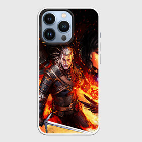 Чехол для iPhone 13 Pro с принтом THE WITCHER 3:WILD HUNT в Санкт-Петербурге,  |  | cd projekt red | ciri | game | geralt | geralt of rivia | gwynbleidd | the witcher | the witcher 3: wild hunt | ведьмак | ведьмак 3: дикая охота | геральт | геральт из ривии | цири | цирилла