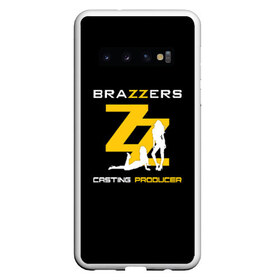 Чехол для Samsung Galaxy S10 с принтом Brazzers Casting-producer в Санкт-Петербурге, Силикон | Область печати: задняя сторона чехла, без боковых панелей | Тематика изображения на принте: adults | brazzers | casting | girls | inscription | logo | movies | producer | silhouette | studio | девушки | кастинг | логотип | надпись | продюсер | силуэт | студия | фильмы