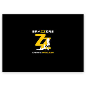 Поздравительная открытка с принтом Brazzers Casting-producer в Санкт-Петербурге, 100% бумага | плотность бумаги 280 г/м2, матовая, на обратной стороне линовка и место для марки
 | adults | brazzers | casting | girls | inscription | logo | movies | producer | silhouette | studio | девушки | кастинг | логотип | надпись | продюсер | силуэт | студия | фильмы