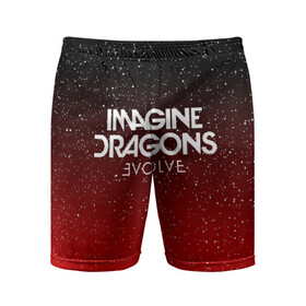 Мужские шорты спортивные с принтом IMAGINE DRAGONS в Санкт-Петербурге,  |  | evolve | id | imagine dragons | драконы | ид