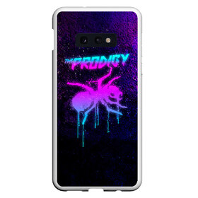 Чехол для Samsung S10E с принтом The Prodigy в Санкт-Петербурге, Силикон | Область печати: задняя сторона чехла, без боковых панелей | big bit | breakbit | breakdance | club | electric punk | flint | kate | kate flint | liam | maxim | maxim reality | neon | prodigy | punk | synth | techno | techno punk | бигбит | неон | продиджи