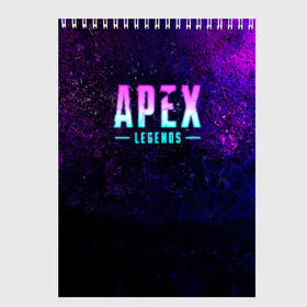 Скетчбук с принтом Apex Legends Neon logo в Санкт-Петербурге, 100% бумага
 | 48 листов, плотность листов — 100 г/м2, плотность картонной обложки — 250 г/м2. Листы скреплены сверху удобной пружинной спиралью | apex | apex legends | bangalor | bloodhound | caustic | crypto | gibraltar | legends | lifeline | logo | mirage | neon | pathfinder | titanfall | watson | wraith | апекс | неон