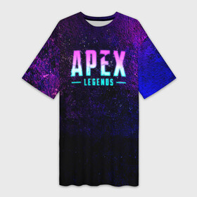 Платье-футболка 3D с принтом Apex Legends. Neon logo в Санкт-Петербурге,  |  | apex | apex legends | bangalor | bloodhound | caustic | crypto | gibraltar | legends | lifeline | logo | mirage | neon | pathfinder | titanfall | watson | wraith | апекс | неон