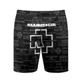 Мужские шорты спортивные с принтом RAMMSTEIN в Санкт-Петербурге,  |  | metallica | rammstein | rock | металл | музыка | раммштайн | рок