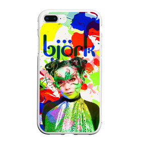 Чехол для iPhone 7Plus/8 Plus матовый с принтом Bjork в Санкт-Петербурге, Силикон | Область печати: задняя сторона чехла, без боковых панелей | art pop | avant garde | biork | bjork | electronica | experimental | авантгард | арт поп | бьёрк | бьйорк | бьорк | вокал | краски | радуга | цвета | электронтка