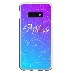 Чехол для Samsung S10E с принтом STRAY KIDS АВТОГРАФЫ в Санкт-Петербурге, Силикон | Область печати: задняя сторона чехла, без боковых панелей | Тематика изображения на принте: skz | stray kids | бан чан | ли ноу | скз | стрей кидс | сынмин | уджин | феликс | хан | хёджин | чанбин