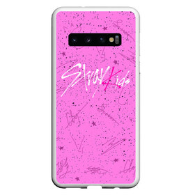 Чехол для Samsung Galaxy S10 с принтом STRAY KIDS АВТОГРАФЫ в Санкт-Петербурге, Силикон | Область печати: задняя сторона чехла, без боковых панелей | Тематика изображения на принте: skz | stray kids | бан чан | ли ноу | скз | стрей кидс | сынмин | уджин | феликс | хан | хёджин | чанбин