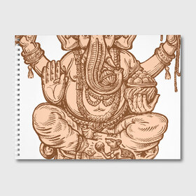 Альбом для рисования с принтом Ганеш в Санкт-Петербурге, 100% бумага
 | матовая бумага, плотность 200 мг. | Тематика изображения на принте: бог. индуизм | буддизм | ганеш | ганеша | индия | кришна | мифология | оберег | ом | слон | талисман