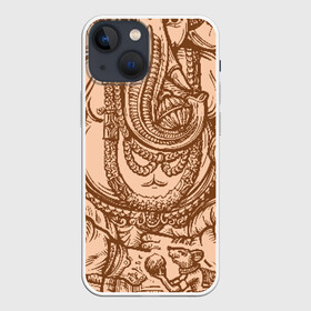 Чехол для iPhone 13 mini с принтом Ганеш в Санкт-Петербурге,  |  | бог. индуизм | буддизм | ганеш | ганеша | индия | кришна | мифология | оберег | ом | слон | талисман