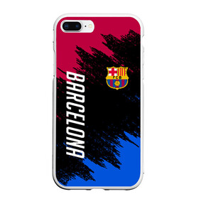 Чехол для iPhone 7Plus/8 Plus матовый с принтом FC BARCELONA в Санкт-Петербурге, Силикон | Область печати: задняя сторона чехла, без боковых панелей | barcelona | fc barca | барка | барселона