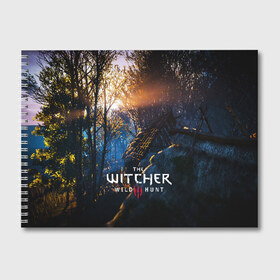 Альбом для рисования с принтом THE WITCHER 3WILD HUNT в Санкт-Петербурге, 100% бумага
 | матовая бумага, плотность 200 мг. | Тематика изображения на принте: cd projekt red | ciri | game | geralt | geralt of rivia | gwynbleidd | the witcher | the witcher 3: wild hunt | ведьмак | ведьмак 3: дикая охота | геральт | геральт из ривии | цири | цирилла