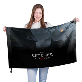 Флаг 3D с принтом THE WITCHER 3 в Санкт-Петербурге, 100% полиэстер | плотность ткани — 95 г/м2, размер — 67 х 109 см. Принт наносится с одной стороны | cd projekt red | ciri | game | geralt | geralt of rivia | gwynbleidd | the witcher | the witcher 3: wild hunt | ведьмак | ведьмак 3: дикая охота | геральт | геральт из ривии | цири | цирилла