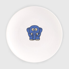 Тарелка с принтом Голубой слоник в Санкт-Петербурге, фарфор | диаметр - 210 мм
диаметр для нанесения принта - 120 мм | животные | мамонт | маугли | персонаж | природа | слон | слоник