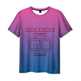 Мужская футболка 3D с принтом RAMMSTEIN в Санкт-Петербурге, 100% полиэфир | прямой крой, круглый вырез горловины, длина до линии бедер | Тематика изображения на принте: lindemann | rammstein | рамштайн | тилль линдеманн