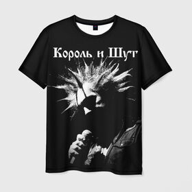 Мужская футболка 3D с принтом Король и Шут + Анархия (спина) в Санкт-Петербурге, 100% полиэфир | прямой крой, круглый вырез горловины, длина до линии бедер | киш | король и шут | михаил горшенев