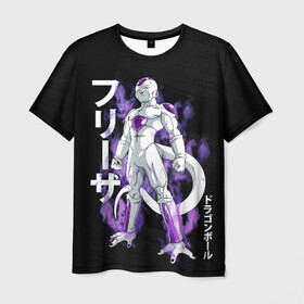 Мужская футболка 3D с принтом Frieza (JAP_STYLE) в Санкт-Петербурге, 100% полиэфир | прямой крой, круглый вырез горловины, длина до линии бедер | Тематика изображения на принте: anime | ball | dragon | dragon ball | manga | son goku | аниме | дракон | жемчуг | жемчуг дракона | манга | мяч | сон гоку