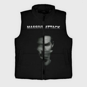 Мужской жилет утепленный 3D с принтом Massive attack в Санкт-Петербурге,  |  | Тематика изображения на принте: 100 suns | dance | electronic | masive atack | masive attack | mezannine | one point six | tricky | trip hop | triphop | мэссив аттак