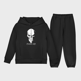 Детский костюм хлопок Oversize с принтом Overlord Skull в Санкт-Петербурге,  |  | Тематика изображения на принте: overlord | аниме | владыка | момонга | оверлорд | повелитель | череп