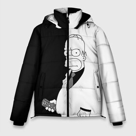 Мужская зимняя куртка 3D с принтом Гомер Симпсон в Санкт-Петербурге, верх — 100% полиэстер; подкладка — 100% полиэстер; утеплитель — 100% полиэстер | длина ниже бедра, свободный силуэт Оверсайз. Есть воротник-стойка, отстегивающийся капюшон и ветрозащитная планка. 

Боковые карманы с листочкой на кнопках и внутренний карман на молнии. | homer simpson | simpsons | гомер симпсон | симпсоны