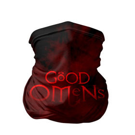 Бандана-труба 3D с принтом GOOD OMENS (ХВОСТ) в Санкт-Петербурге, 100% полиэстер, ткань с особыми свойствами — Activecool | плотность 150‒180 г/м2; хорошо тянется, но сохраняет форму | Тематика изображения на принте: 