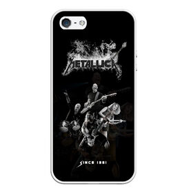 Чехол для iPhone 5/5S матовый с принтом Metallica в Санкт-Петербурге, Силикон | Область печати: задняя сторона чехла, без боковых панелей | metalica | metallica | группа | джеймс хэтфилд | кирк хэмметт | ларс ульрих | метал | металика | металлика | миталика | музыка | роберт трухильо | рок | трэш | трэшметал | хард | хеви