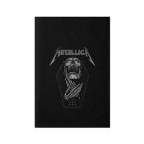 Обложка для паспорта матовая кожа с принтом Metallica в Санкт-Петербурге, натуральная матовая кожа | размер 19,3 х 13,7 см; прозрачные пластиковые крепления | Тематика изображения на принте: metalica | metallica | группа | джеймс хэтфилд | кирк хэмметт | ларс ульрих | метал | металика | металлика | миталика | музыка | роберт трухильо | рок | трэш | трэшметал | хард | хеви