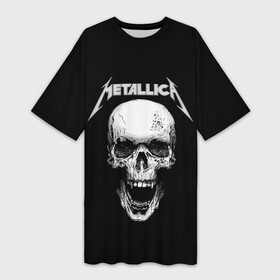 Платье-футболка 3D с принтом Metallica в Санкт-Петербурге,  |  | metalica | metallica | группа | джеймс хэтфилд | кирк хэмметт | ларс ульрих | метал | металика | металлика | миталика | музыка | роберт трухильо | рок | трэш | трэшметал | хард | хеви