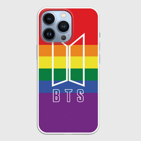 Чехол для iPhone 13 Pro с принтом BTS в Санкт-Петербурге,  |  | bangtan boys | beyond the scene | boyband | boys | bts | chin | edm | emblem | hieroglyphs | hip hop | jimin | jj hope | k pop | logo | rainbow | rb | rm | shuga | south korean | бойбенд | ви | джей хоуп | иероглифы | логотип | мальчики | радуга | с