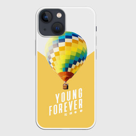 Чехол для iPhone 13 mini с принтом BTS Young Forever в Санкт-Петербурге,  |  | balloon | bangtan boys | beyond the scene | boyband | boys | bts | chin | chonguk | edm | emblem | hip hop | jimin | jj hope | k pop | logo | rb | rm | shuga | south korean | wee | бойбенд | ви | воздушный шар | джей хоуп | логотип | мальчики | сюга