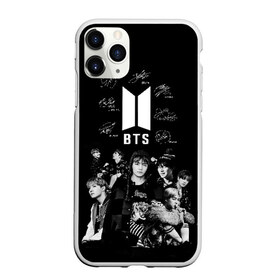 Чехол для iPhone 11 Pro Max матовый с принтом BTS в Санкт-Петербурге, Силикон |  | autographs | bangtan boys | beyond the scene | boyband | boys | bts | chin | chonguk | edm | emblem | hip hop | jimin | jj hope | k pop | logo | rb | rm | shuga | south korean | wee | автографы | бойбенд | ви | джей хоуп | логотип | мальчики | сюга 