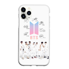 Чехол для iPhone 11 Pro матовый с принтом BTS в Санкт-Петербурге, Силикон |  | autographs | bangtan boys | beyond the scene | boyband | boys | bts | chin | chonguk | edm | emblem | hip hop | jimin | jj hope | k pop | logo | rb | rm | shuga | south korean | wee | автографы | бойбенд | ви | джей хоуп | логотип | мальчики | сюга 