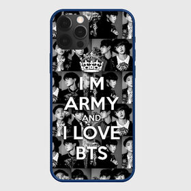 Чехол для iPhone 12 Pro с принтом I am army and I lover BTS в Санкт-Петербурге, силикон | область печати: задняя сторона чехла, без боковых панелей | bangtan boys | beyond the scene | boyband | boys | bts | chin | chonguk | collage | crown | edm | flowers | hip hop | jimin | jj hope | k pop | photo | r  b | rm | south korean | suga | wee | бойбенд | ви | джей хоуп | коллаж | корона | мальчики | с