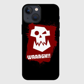 Чехол для iPhone 13 mini с принтом WAAAGH в Санкт-Петербурге,  |  | 40000 | 40k | game | ork | orks | waaagh | warhammer | warhammer 40k | wh40k | игра | орки