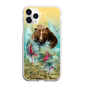 Чехол для iPhone 11 Pro матовый с принтом Рыбалка в Санкт-Петербурге, Силикон |  | берег | брызги | водка | животное | зверь | зубы | лес | медведь | мишка | оскал | охота | патриотизм | река | россия | русский | русь | рыба | символ | ссср | триколор | флаг | хищник