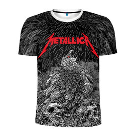 Мужская футболка 3D спортивная с принтом Metallica в Санкт-Петербурге, 100% полиэстер с улучшенными характеристиками | приталенный силуэт, круглая горловина, широкие плечи, сужается к линии бедра | american | bird | eagle | james hetfield | kirk hammett | lars ulrich | metal band | metallica | red eye | robert trujillo | scream | skull | американская | джеймс хетфилд | кирк хэмметт | красный глаз | крик | ларс ульрих | метал группа | метал