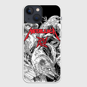 Чехол для iPhone 13 mini с принтом Metallica в Санкт-Петербурге,  |  | american | angry | emblem | james hetfield | kirk hammett | la | live | logo | metal band | metallica | rats | ravens | zombies | американская | вороны | джеймс хетфилд | живые | злые | зомби | кирк хэмметт | крысы | ларс ульрих | логотип | мета