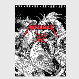 Скетчбук с принтом Metallica в Санкт-Петербурге, 100% бумага
 | 48 листов, плотность листов — 100 г/м2, плотность картонной обложки — 250 г/м2. Листы скреплены сверху удобной пружинной спиралью | american | angry | emblem | james hetfield | kirk hammett | la | live | logo | metal band | metallica | rats | ravens | zombies | американская | вороны | джеймс хетфилд | живые | злые | зомби | кирк хэмметт | крысы | ларс ульрих | логотип | мета
