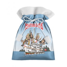 Подарочный 3D мешок с принтом Metallica в Санкт-Петербурге, 100% полиэстер | Размер: 29*39 см | Тематика изображения на принте: 
