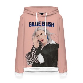 Женская толстовка 3D с принтом BILLIE EILISH в Санкт-Петербурге, 100% полиэстер  | двухслойный капюшон со шнурком для регулировки, мягкие манжеты на рукавах и по низу толстовки, спереди карман-кенгуру с мягким внутренним слоем. | ayelish | bad guy | bellyache | bilie eilish | bilie elish | billie | billie eilish | eilish | electronic | elish | music | били айлиш | билли айлиш | эйлиш | элиш