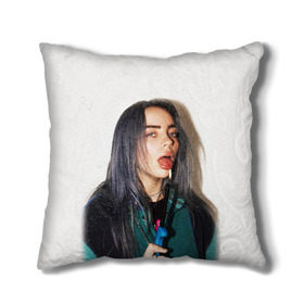 Подушка 3D с принтом BILLIE EILISH в Санкт-Петербурге, наволочка – 100% полиэстер, наполнитель – холлофайбер (легкий наполнитель, не вызывает аллергию). | состоит из подушки и наволочки. Наволочка на молнии, легко снимается для стирки | ayelish | bad guy | bellyache | bilie eilish | bilie elish | billie | billie eilish | eilish | electronic | elish | music | били айлиш | билли айлиш | эйлиш | элиш