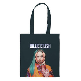 Сумка 3D повседневная с принтом BILLIE EILISH в Санкт-Петербурге, 100% полиэстер | Плотность: 200 г/м2; Размер: 34×35 см; Высота лямок: 30 см | ayelish | bad guy | bellyache | bilie eilish | bilie elish | billie | billie eilish | eilish | electronic | elish | music | били айлиш | билли айлиш | эйлиш | элиш