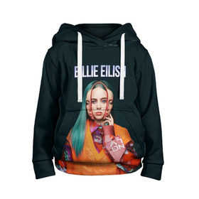 Детская толстовка 3D с принтом BILLIE EILISH в Санкт-Петербурге, 100% полиэстер | двухслойный капюшон со шнурком для регулировки, мягкие манжеты на рукавах и по низу толстовки, спереди карман-кенгуру с мягким внутренним слоем | ayelish | bad guy | bellyache | bilie eilish | bilie elish | billie | billie eilish | eilish | electronic | elish | music | били айлиш | билли айлиш | эйлиш | элиш