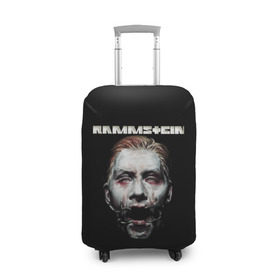Чехол для чемодана 3D с принтом Rammstein в Санкт-Петербурге, 86% полиэфир, 14% спандекс | двустороннее нанесение принта, прорези для ручек и колес | amerika | art | germany | logo | rammstein | rock | till lindemann | арт | германия | группа | логотип | музыка | немецкая группа | немцы | песня | раммштайн | рамштайн | рок
