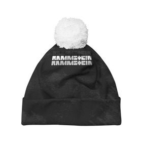 Шапка 3D c помпоном с принтом Rammstein в Санкт-Петербурге, 100% полиэстер | универсальный размер, печать по всей поверхности изделия | amerika | art | germany | logo | rammstein | rock | till lindemann | арт | германия | группа | логотип | музыка | немецкая группа | немцы | песня | раммштайн | рамштайн | рок