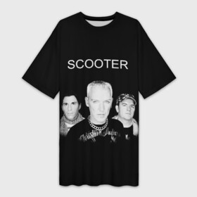 Платье-футболка 3D с принтом Scooter в Санкт-Петербурге,  |  | scooter | германия | клуб | клубная музыка | музыка | немецкая группа | скутер | танцевальная | электронная