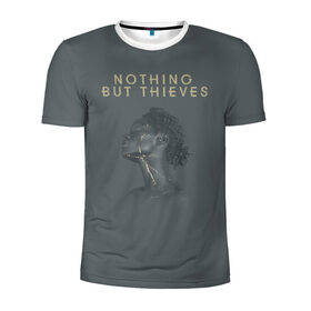 Мужская футболка 3D спортивная с принтом Nothing But Thieves в Санкт-Петербурге, 100% полиэстер с улучшенными характеристиками | приталенный силуэт, круглая горловина, широкие плечи, сужается к линии бедра | Тематика изображения на принте: 