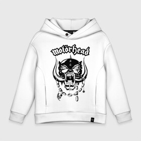 Детское худи Oversize хлопок с принтом MOTORHEAD в Санкт-Петербурге, френч-терри — 70% хлопок, 30% полиэстер. Мягкий теплый начес внутри —100% хлопок | боковые карманы, эластичные манжеты и нижняя кромка, капюшон на магнитной кнопке | Тематика изображения на принте: england | motorhead | моторхед