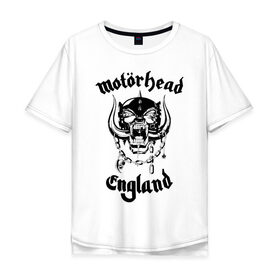 Мужская футболка хлопок Oversize с принтом MOTORHEAD в Санкт-Петербурге, 100% хлопок | свободный крой, круглый ворот, “спинка” длиннее передней части | england | motorhead | моторхед