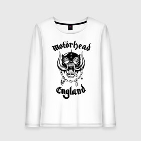 Женский лонгслив хлопок с принтом MOTORHEAD в Санкт-Петербурге, 100% хлопок |  | england | motorhead | моторхед