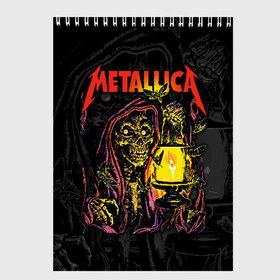 Скетчбук с принтом Metallica в Санкт-Петербурге, 100% бумага
 | 48 листов, плотность листов — 100 г/м2, плотность картонной обложки — 250 г/м2. Листы скреплены сверху удобной пружинной спиралью | american | death | fly | holds | james hetfield | kirk hammett | lantern | metal band | metallica | moths | music | mysticism | rock | skeleton | skull | американская | держит | джеймс хетфилд | ларс ульрих | летают | метал группа | металлика | мистика | 